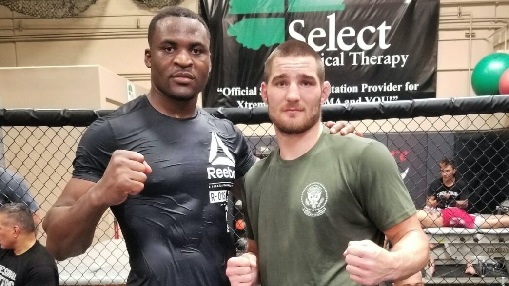 Sean Strickland Francis Ngannou Sparrings