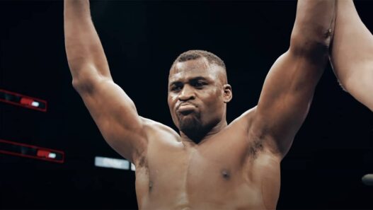 Francis Ngannou victoire celebration