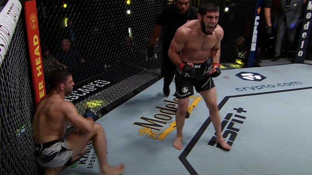 ISLAM MAKHACHEV UFC MMA CELEBRATION