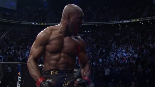 Kamaru Usman celebration UFC MMA