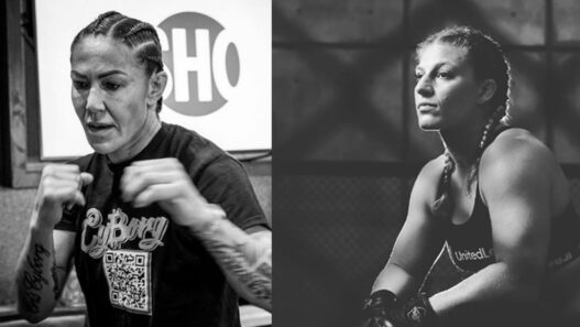Kayla Harrison, agac&eacute;e par Cris Cyborg