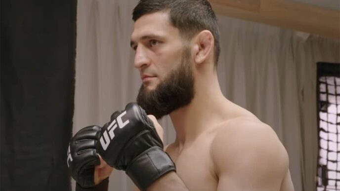 khamzat chimaev surentraîné