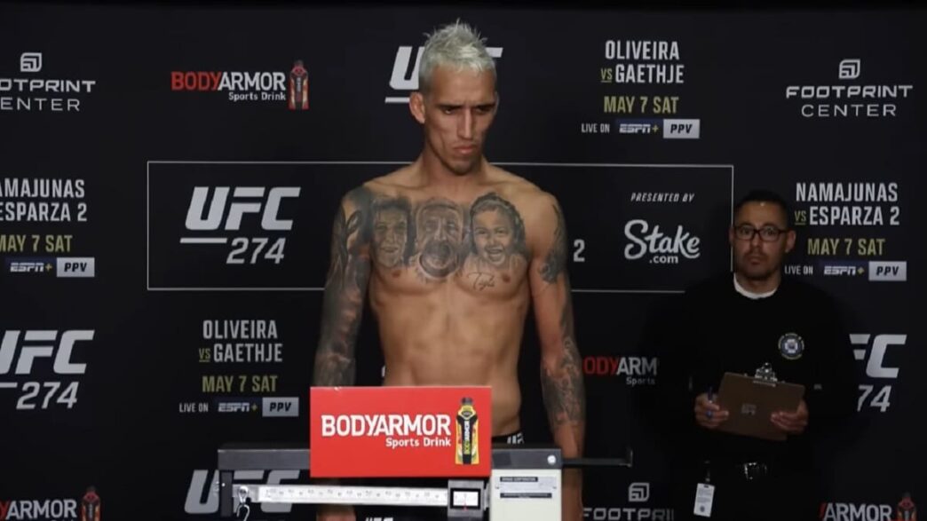Charles Oliveira pesée manquée