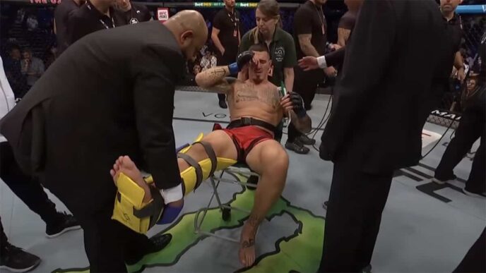 Tom Aspinall Curtis Blaydes UFC Londres blessure