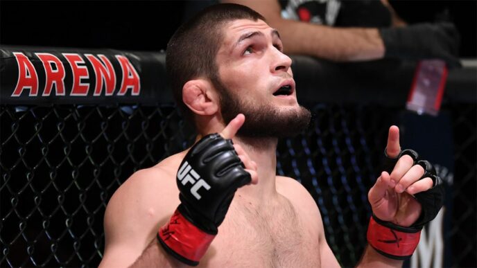 khabib 4 combats UFC