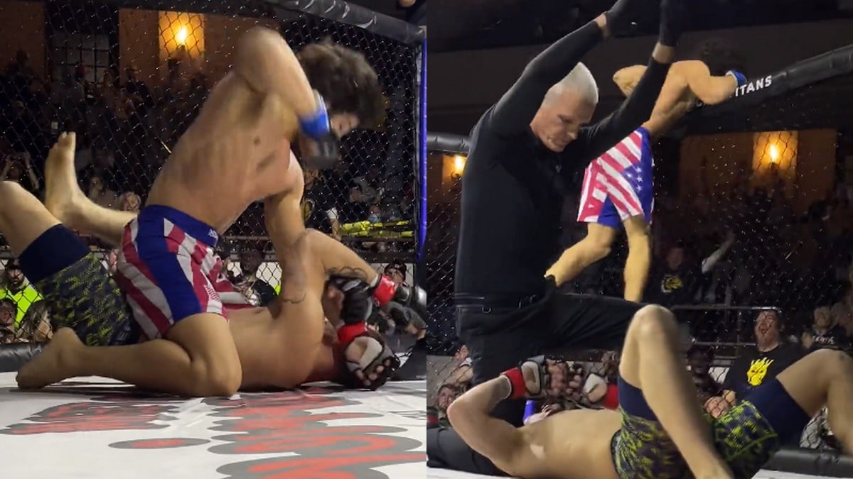 Pour ses débuts en MMA il signe un violent KO en ground-and-pound