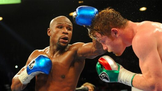 mayweather tacle canelo