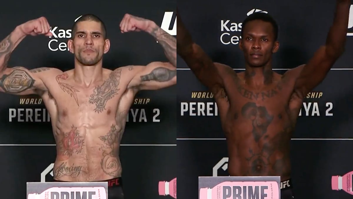 UFC 287 Alex Pereira vs Israel Adesanya II les résultats de la pesée