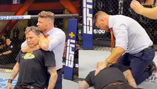 bisping étrangle peur