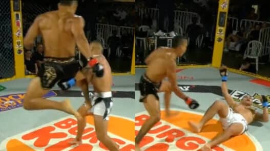 incroyable ko genou sauté