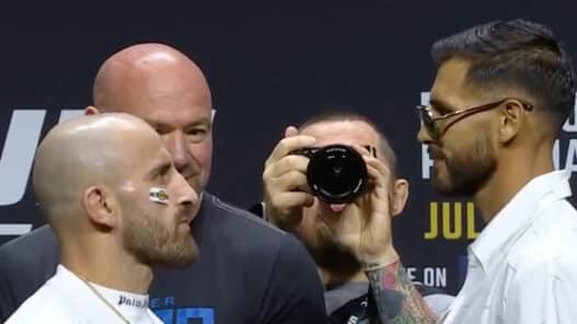 volkanovski rodriguez face à face