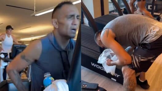 tony ferguson malmener entraînement