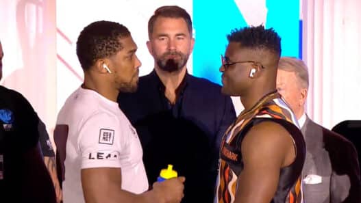 ngannou joshua face a face