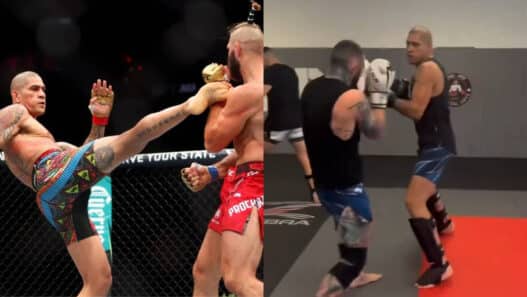 alex pereira retour entraînement