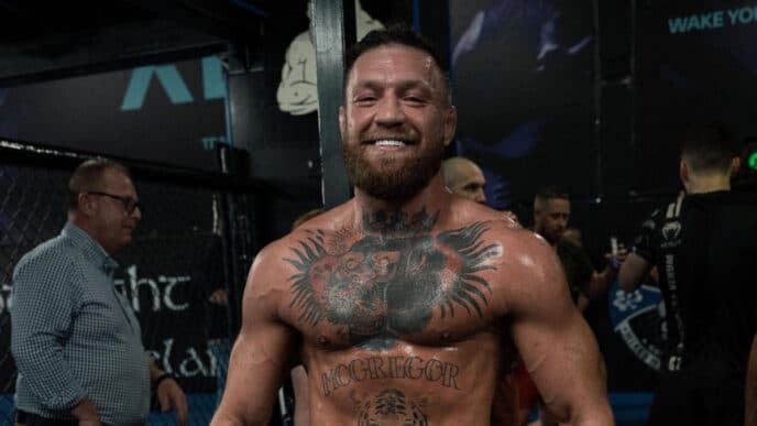 conor mcgregor fête entraînement