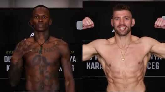 du plessis adesanya pesées