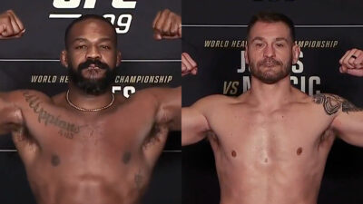 ufc 309 jones miocic pesée