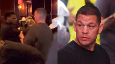 nate diaz coups et blessures bagarre