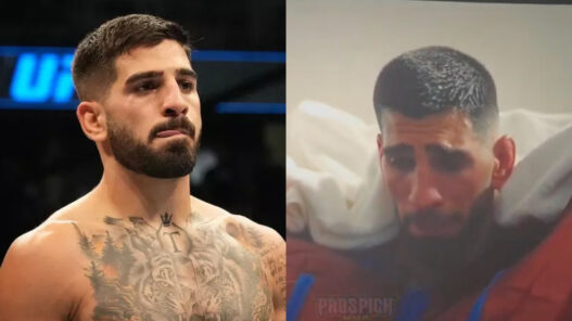 topuria pleurs perte poids