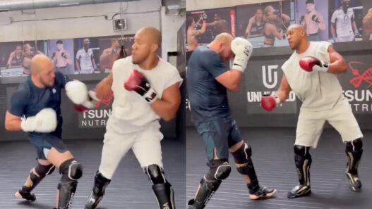 ciryl gane laidouni sparring