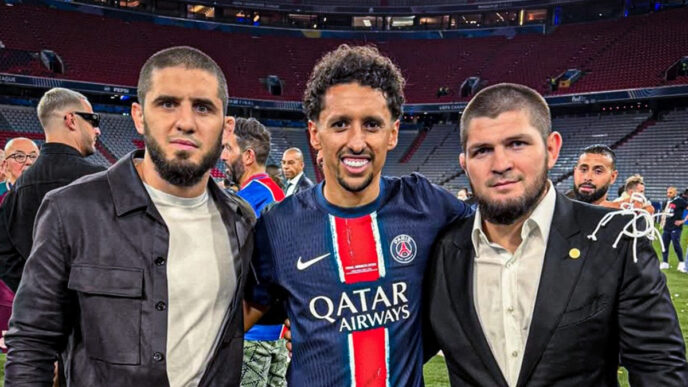 makhachev réagit psg