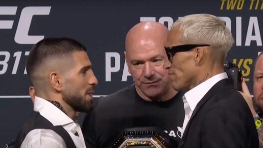 topuria oliveira face à face ufc 317