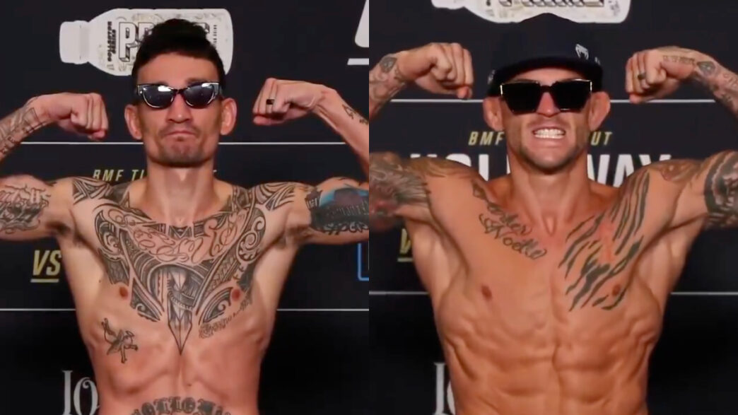 ufc 318 holloway poirier pesée