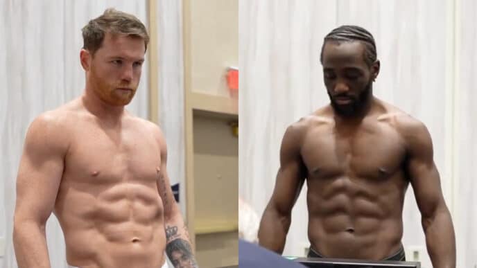 canelo crawford résultats pesée