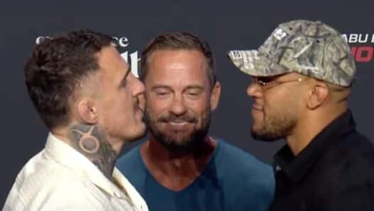 ufc 321 gane aspinall face à face