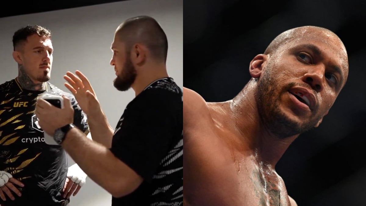 https://lasueur.com/wp-content/uploads/2025/10/khabib-aide-tom-aspinall-ciryl-gane-ufc-321.jpg