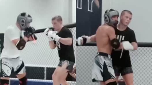 topuria paul hughes sparring