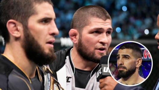 manager khabib makhachev repond topuria