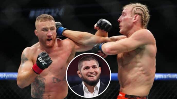 khabib reagit justin gaethje ufc 324