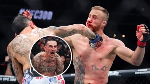 Justin Gaethje, heureux d’avoir pris un K.-O. face à Max Holloway