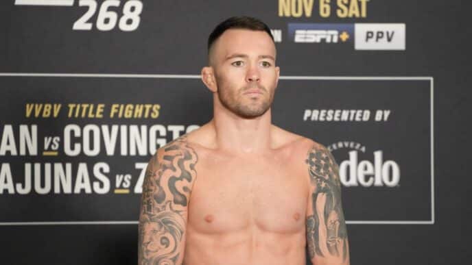 chute classement ufc colby covington