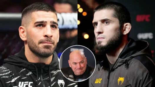 dana white defense topuria makhachev