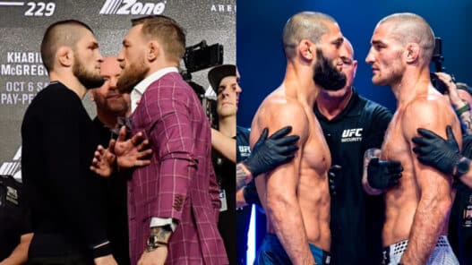 Dana White compare Chimaev vs Strickland &agrave; Khabib vs McGregor