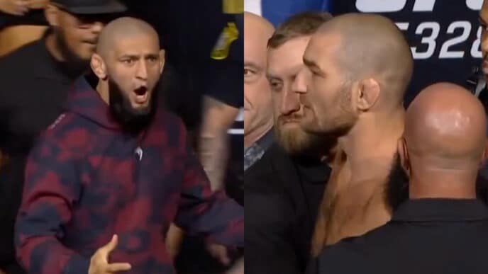 khamzat strickland ce qu'ils se sont dit ufc 328