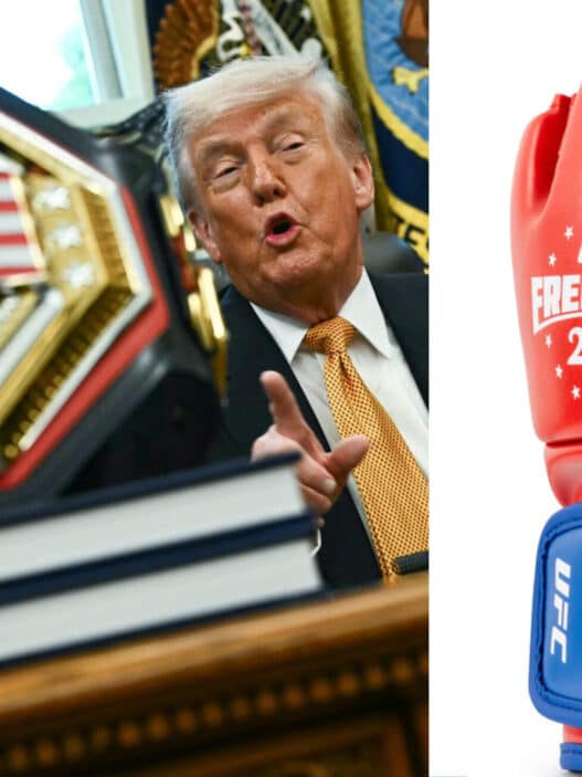 Les nouveaux gants de l&rsquo;UFC pour la Maison Blanche enfin d&eacute;voil&eacute;s