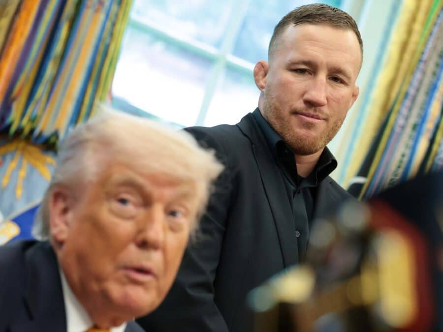 donald trump hommage justin gaethje ufc