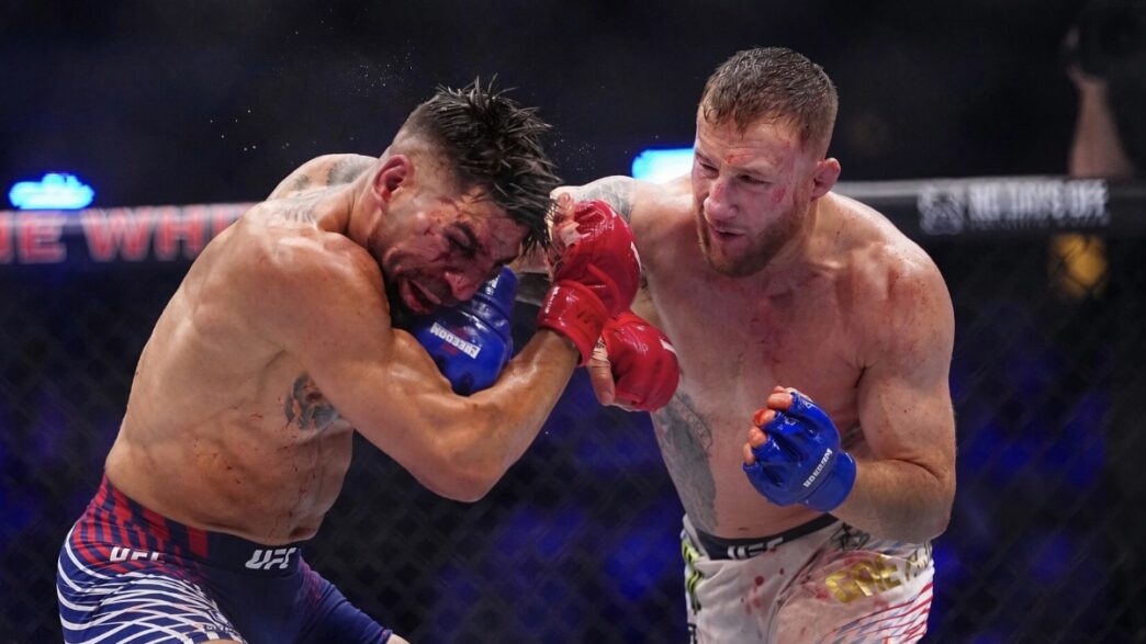 justin gaethje blessé ilia topuria