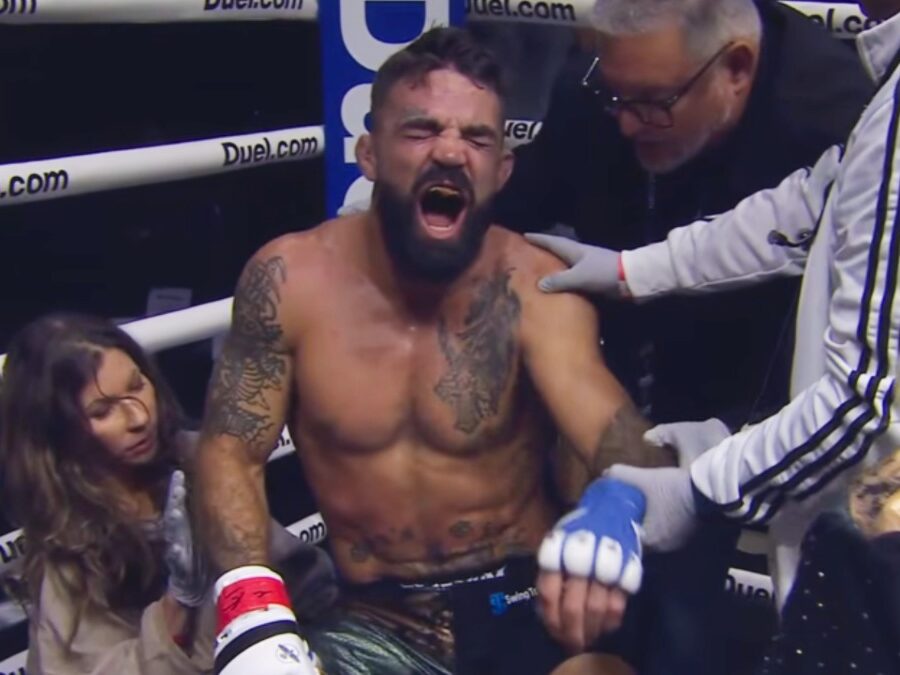 mike perry epaule disloquée tko premier round