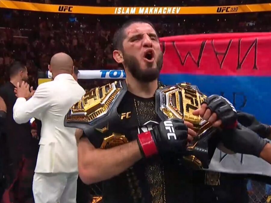 ufc 330 makhachev ceinture sans briller ian garry