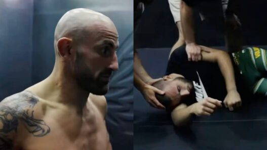 coéquipier alexander volkanovski s'évanouit entrainement
