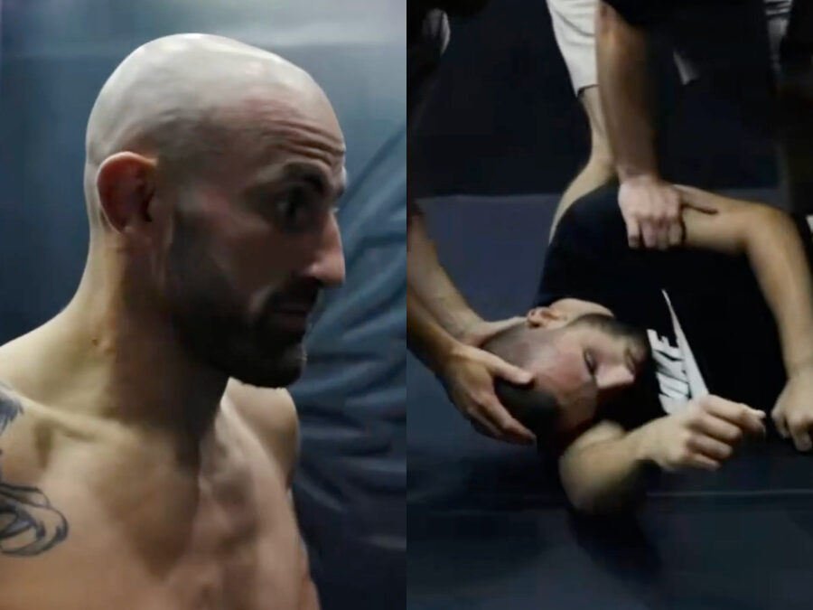 coéquipier alexander volkanovski s'évanouit entrainement